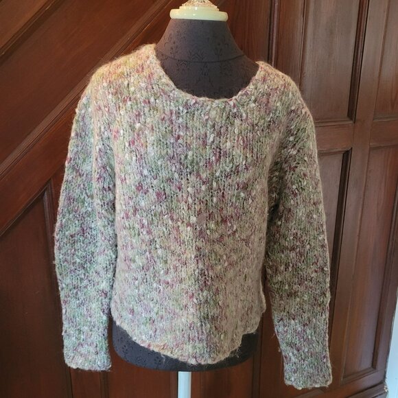 NorthStyle Womens Multicolor Textured Knit Mohair Blend  Sweater Size L - Picture 1 of 4